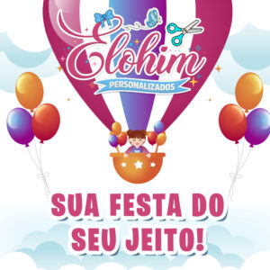 Rótulo Adesivo para personalizar sacolas Kraft / Craft – Jardim encantado
