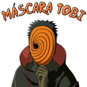 Máscara do Tobi Naruto em PVC ultra resistente