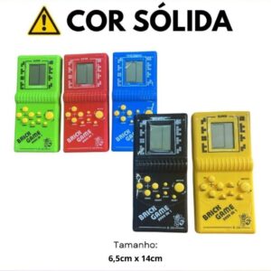 Kit com 15 Super Mini Game Retro Brinck Game Portátil 9999 jogos