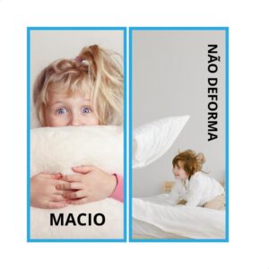 Travesseiro + Fronha Infantil 40×60 Criança Até 10 anos Antialérgico