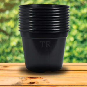 kit 20 Vaso Pote 15 Preto Para Rosa Mudas Plantas
