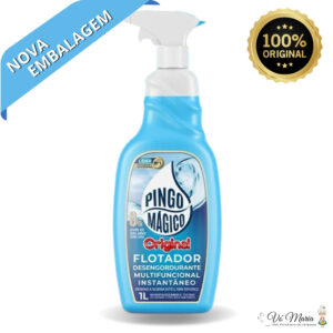 Pingo Magico Original 1L – Flotador Para Limpeza Geral Sem Soda, Acido, Cloro – Kit com 1, 2 e 3 uni