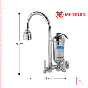 Torneira Gourmet Parede Cromado Com Filtro De Cozinha Luxo