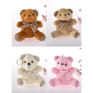 1 kit 6pecas Mini Pingente De Urso Conjunto PP Algodão Macio Recheado Bouquet De Brinquedos Doll Doll’s Day Present