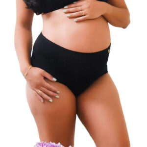 Kit 3 Calciinhas Hot Pants Cintura Alta P/ Gestante Pré e Pós Parto