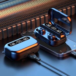M10 Fone De Ouvido bluetooth 5.1 M10 Sem Fio tws Estéreo Com Pod Carregador Ruído À Prova D’água Sem Fio