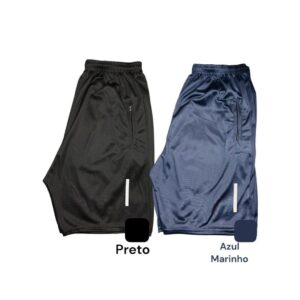 KIT 2 BERMUDAS MASCULINA- COM LOGO REFLETIVO QUE REFLETE NO FLASH DO CELULAR- SHORTS MASCULINO