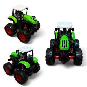 Carrinho Monster Truck Trator de Ferro 4×4 Rodão Fricção Brinquedo Infantil