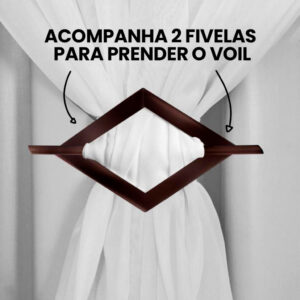 Cortina Corta Luz 3,00m X 2,40m 100% Blackout Com Voil Branco Para Sala Ou Quarto Para Varão Simples
