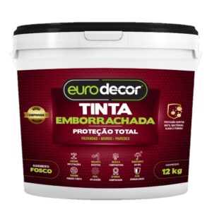 Tinta Emborrachada Premium 12kg Veda Impermeabiliza Várias Cores 3,6Kg