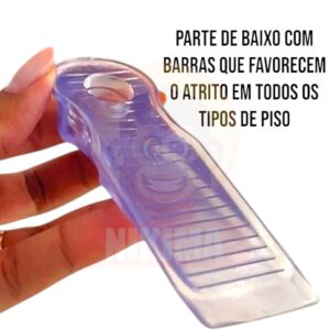 10X Prendedor De Porta Trava Aparador Peso Calço Fixador Cunha PVC Silicone Para Porta Não Bater