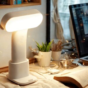LUMINÁRIA DE MESA ABAJUR RECARREGAVEL LED USB PORTÁTIL SEM FIO LÂMPADA PARA QUARTO