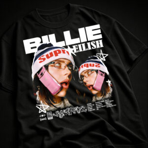 Camiseta Tshirt Billie Eilish 100% Algodão Streetwear Estampada Unisex Oversized Envio Rápido