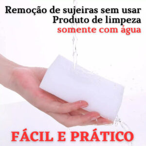 Kit 10 Esponjas Mágica Bucha Melamina Tira Manchas E Riscos Limpa Tênis