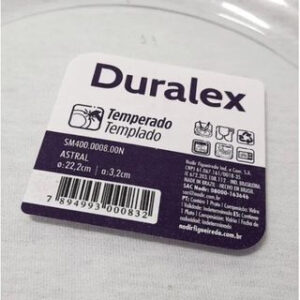 Conjunto 4 Pratos Duralex Astral Fundo Transparente – Resistente