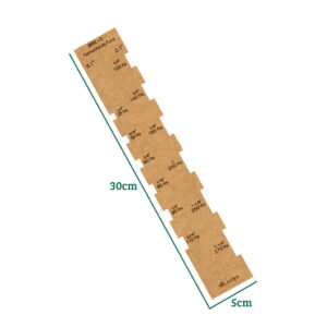 Kit Gabarito Regua Fio Cabelo Esquadros T Cartonagem Wire O Mdf