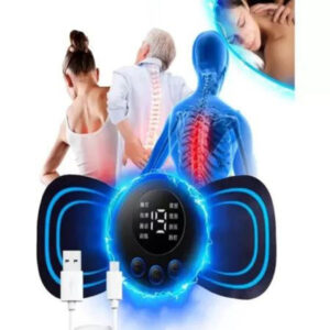 Mini Massageador Elétrico Portátil Cervical EMS Alivia Dores Corpo Pescoço