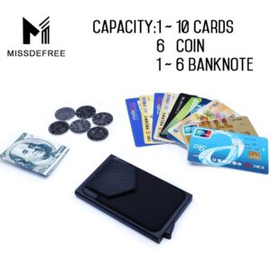 Carteira De Metal Automática Para Cartão De Crédito E Moeda