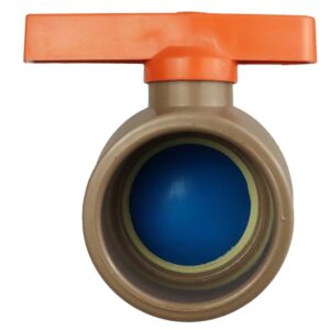 2x Registro De Esfera Soldável PVC 20mm (1/2) Marrom