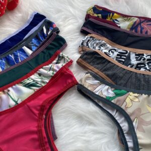 kit C/10 Calcinha Microfibra – Sortidas Lisa/Estampada – Calsinha Feminina
