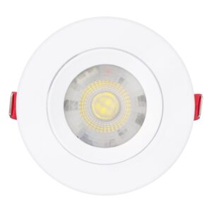 Kit 10 Spot Led 7w Dicroica Direcionável Embutir Redondo