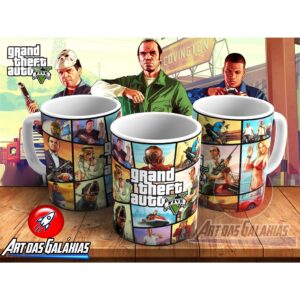 Caneca Cerâmica GTA V MOD3