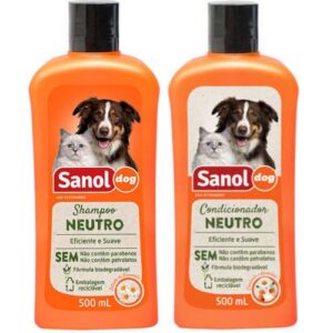 Shampoo e Condicionador para Cachorro Sanol Neutro – Pet Shop