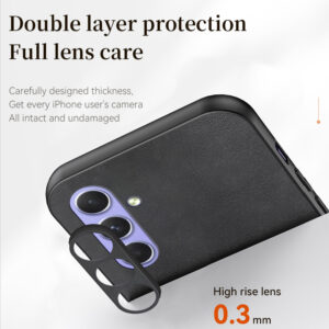 Capa Luxuosa De Couro PU Para Samsung Galaxy , A54 A34 A24 A14 5G A04S A04 4G Pele De Carneiro Macia , À Prova De Choque