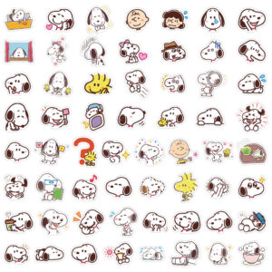120/60PCS Cute Snoopy Não Repetitivo Adesivos De Grafite À Prova D’água Para Bagagem De Telefone Decalques Notebook Crianças Presente