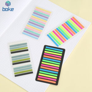 Notas adesivas muito finas para estudantes de leitura marcadores de destaques retro notas transparentes sticks ins combo PET índice sticks