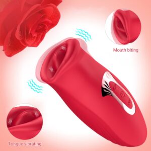 Vibrador Chupador De Língua De Brinquedo Sucção Mamilo Feminino Rosa 3D Estimulador Sem Fio Massajador Anal Love Sex Toys Clitoris Suck