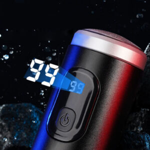 Mini Barbeador De Barbear Elétrico Para Homem Viagem Usar Display Portátil E Digital