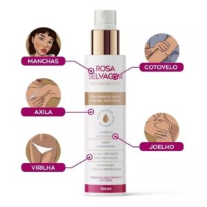 Óleo Clareador de Manchas e Foliculite Rosa Selvagem 30ml