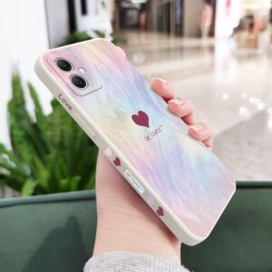 Streamer Amor Caso De Telefone Para Samsung Galaxy A56 A36 A26 A16 A06 A15 A25 A35 A55 A05 A05S 4G 5G Silicone Líquido P