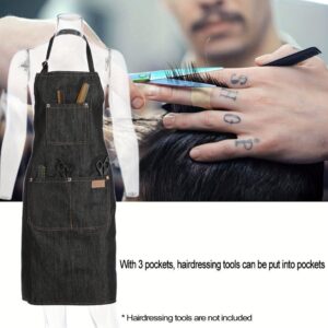 Avental De Ferramenta Jeans Leve Com Bolsos Lona Encerada À Prova D’água Para Homens E Mulheres Trabalho Ajustável .