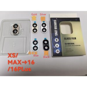 Para iphone 11 16 12 X XS XSMAX Câmera Segundo A 12pro Vidro Temperado Moldura De Lente De Metal