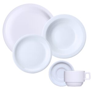 JOGO APARELHO JANTAR CHA 30 PECAS PORCELANA GERMER IGUACU 6 PESSOAS