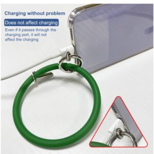 Universal Hanging Ring Rope Caixa De Telefone Móvel Pulseira De Silicone Para Celular Alça Anti-Perda Cordão Grande Anel Chaveiro Joias