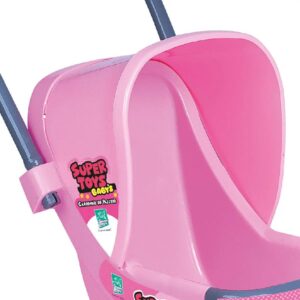 Carrinho De Boneca Rosa 03 Rodas Passeio Bebê Reborn – Super Toys