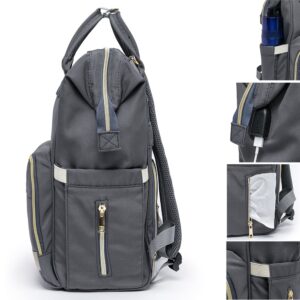 Mochila Maternidade Bebê Lequeen Menina Menino Bolsa Feminina Com Porta Mamadeira Térmico