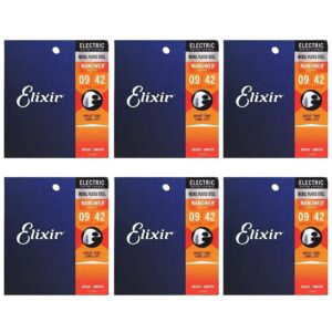 6 Pçs/Conjunto Elixir Cordas Acústicas Para Violão 0,10 Revestimento 80/20 Bronze NANOWEB Personalizado Luz 011-052 11027 11052 16002 16027