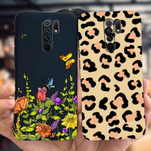 Xiaomi Redmi 9 Capa De Vaca Fofa Desenho Animado Pintado Protetora Traseira Macia Xiomi Redmi9 Prime Phone Casing