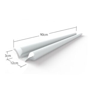 Veda Porta Rolinho Protetor Fresta Impermeável 90Cm Branco Vedação Portas Residencial Contra Poeira Inseto Vento Veda Agua Porta