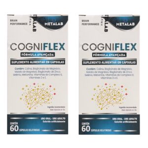 Kit com 2x Cogniflex Com 60 cápsulas Gelatinosas