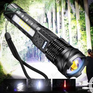 2023 Lanterna Laser Alta Forte Super Brilhante Tática 7 Modo Luz De Emergência Externa