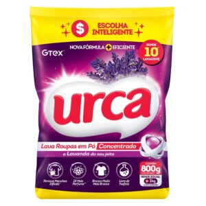 Lava Roupas Pó Concentrado Urca Lavanda Sachê – 800g
