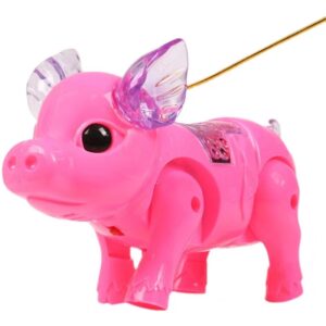 TOY toybrinquedo de porco animal de estimação que anda com luz E música eletrônico
