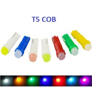 5/10 x Lampada T5 Led painel pinguinho T5 cob T5 w5w T5 acrílica lâmpada automotiva Carro Moto