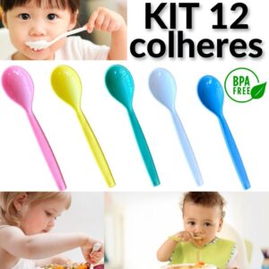 Colher plastico reutilizavel reforçado refeição sobremesa aniversario bolo escola sopa acampamento