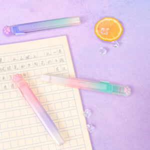 Jelly Cor Degradê Color Pata De Gato Apagador Empurrar E Puxar Criativo Desenho Animado Bonito Escola Primária Estudant